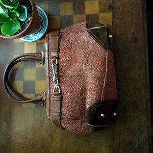 Rosy Tweed Coach Bag